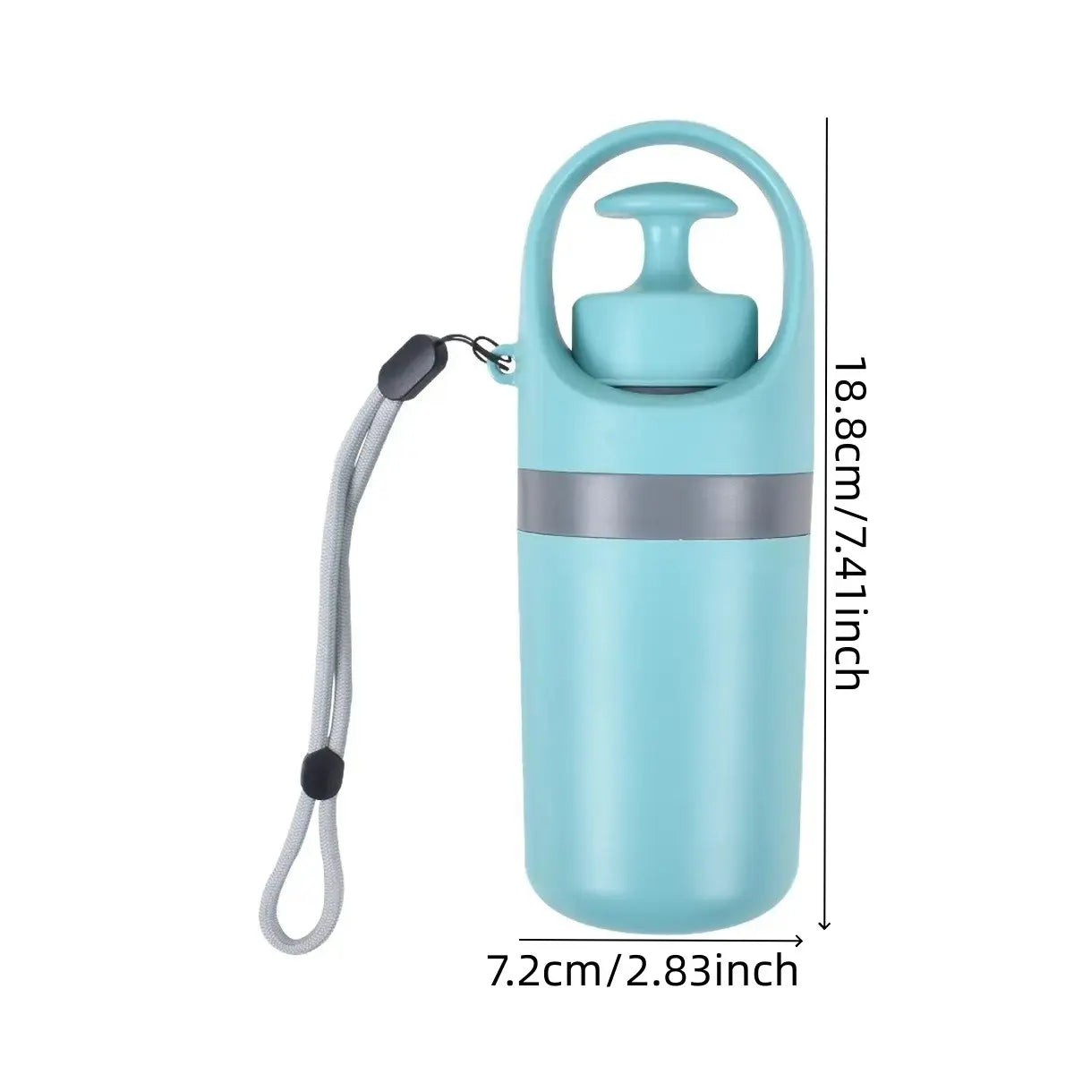 Portable Touchless Dog Poop Scooper, Six Claw Waste Grabber, Includes 1 Roll Trash Bags, Suitable for Small and Medium Dogs, Outdoor